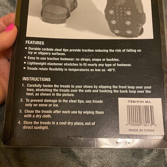 Thunder Bay Outdoor Gear Non-Slip Snow and Ice Treads SIZE M/L UNISEX - Picture 4 of 4